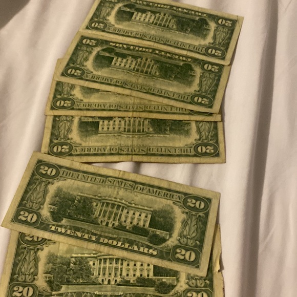 Old 20 dollars bills 1977/1969/19741995 - Picture 2 of 4
